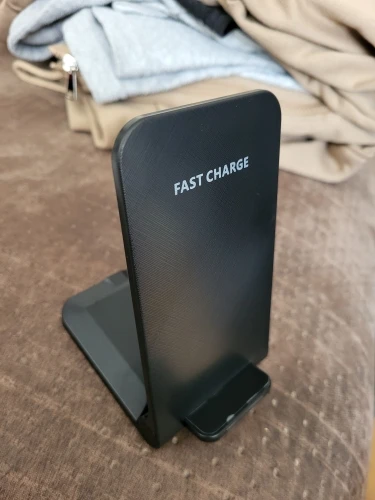 Vertical Dual-Coil 10W Wireless Fast Charger | Qi-Standard Charging Stand