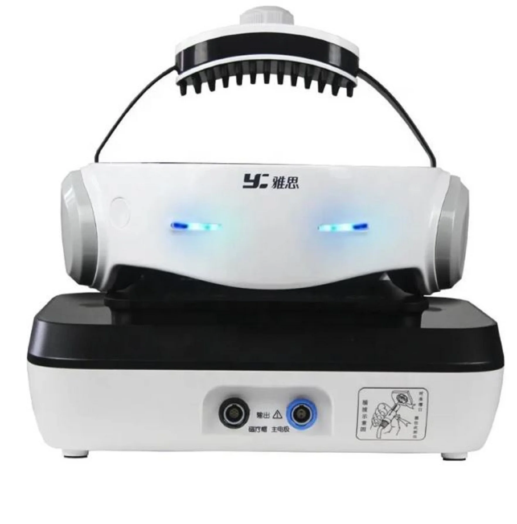 เครื่องกระตุ้นแม่เหล็กไฟฟ้าผ่านกะโหลกศีรษะแบบซ้ำซึ้ง (rTMS & tDCS) 30 นาที สำหรับรักษาโรคพาร์กินสัน โรคซึมเศร้า โรคไมเกรน โรคซึมเศร้าซึมซ้อน และการฟื้นฟูสมรรถภาพด้วยยา