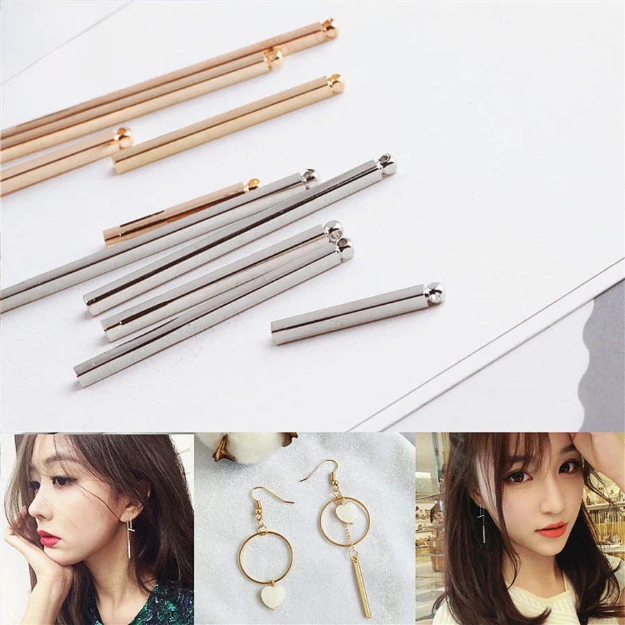 Korea południowa niezwykle proste ucho wiszące kij pojedynczy wiszący Tassel DIY ręcznie robione kolczyki kolczyki ozdoby do uszu akcesoria — zdjęcie 2