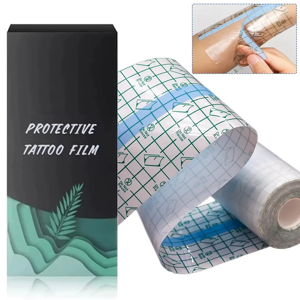 Tattoo Healing Film Waterproof Tattoo Film Aftercare Protective Skin Adhesive Repair Bandage PU Tape Tattoo Accessories