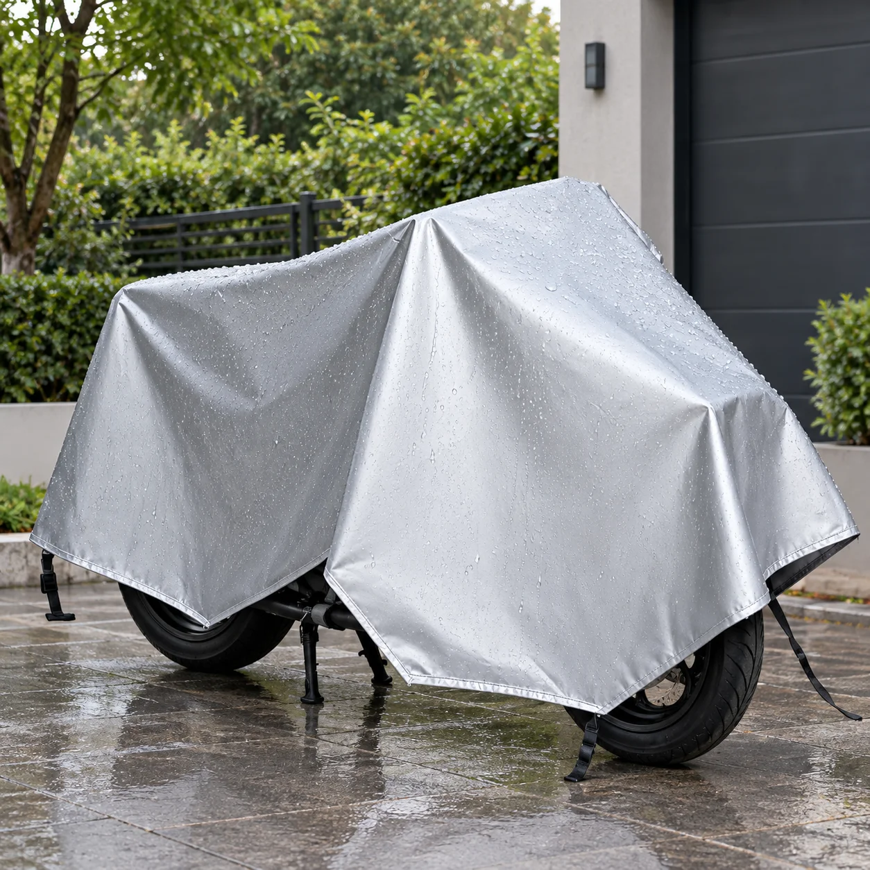 Universal Waterproof Motorcycle Cover Heavy Duty Oxford Dustproof Outdoor UV Protection Scooter Rain Cover Soft Inner Lining