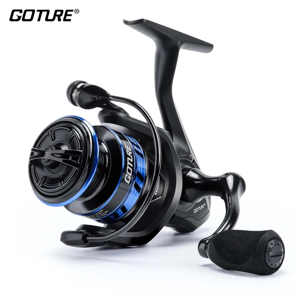 Goture Ultralight Spinning Fishing Reel 7+1Ball Bearings 15 LB Max Drag Gear Ratio 6.2:1 for Bass Saltwater Fishing Coil