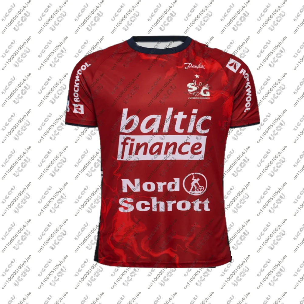 2025/26 Männer Kinder Heiße Jungen Kleidung Team Home Männlich Top Away Sportswear F-Flensburg-Handewitt T Shirt Away T Geschenk Handball Jersey