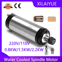 2.2KW 80MM ER20 CNC Spindle Motor 24000rpm 220v AC Spindle 4 Bearing Machine Spindle Water Cooling Engraving Milling Spindle
