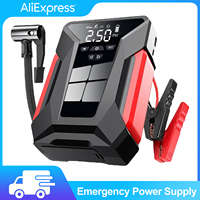 28000mAh Car Jump Starter Multifunctional Automotive Emergency Power 150PSI Tire Inflator Powerbank Air Pump With Bag