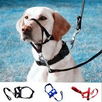 Dog Muzzle Dog Mouth Traction Rope Pet Training Dog Rope Dog Mouth Cover Nose Ring Anti-barking Anti-biting Control Adjustable