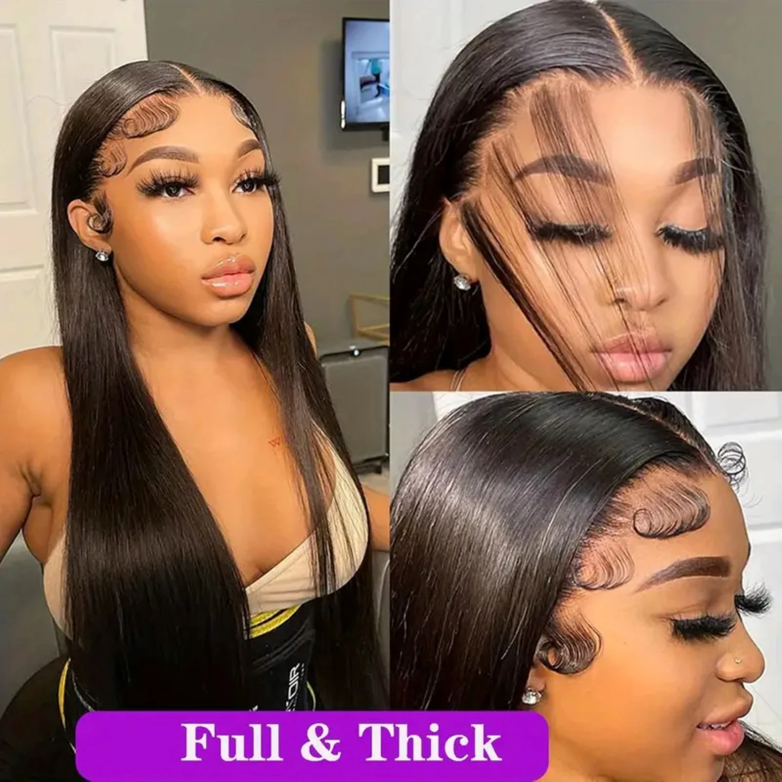 13x4 Straight Lace Front Wig Full Lace Human Hair Wigs For Women 38 Inch Human Hair Bone Straight Human Hair Hd Lace Frontal Wig