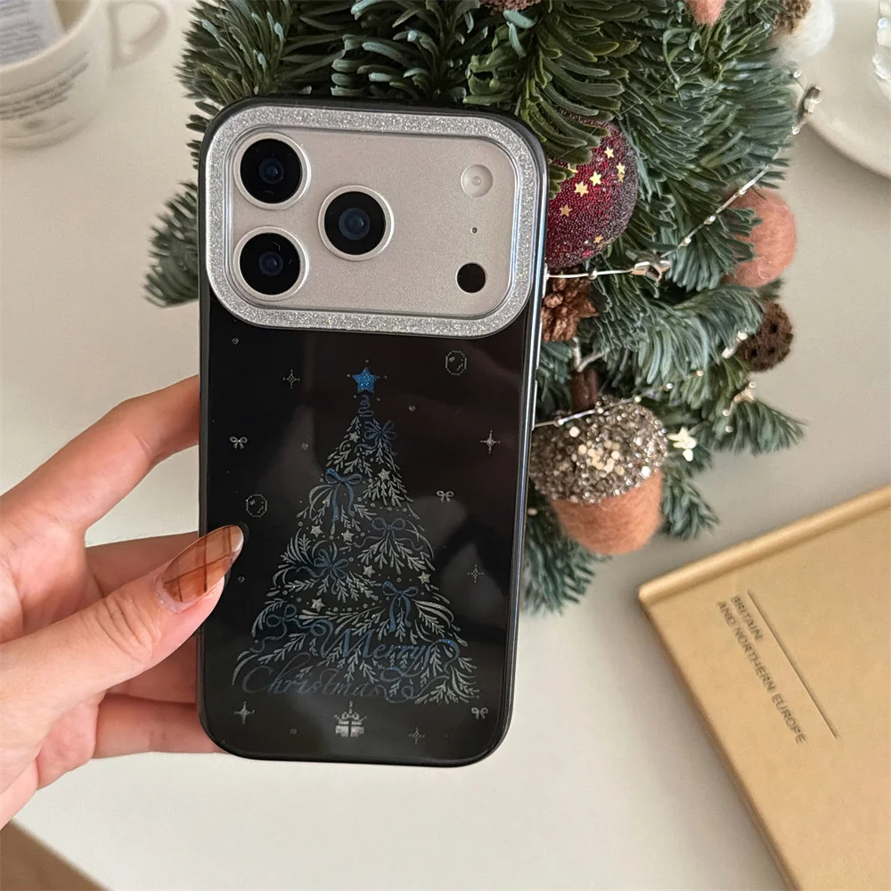 

New Cute and Fashionable Christmas Tree Phone Case Suitable for iPhone 17/13/14/15/16 Pro Max Anti Drop All Inclusive