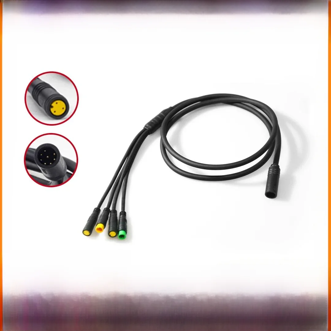 AliExpress NONE Ebike Motor Cable 1T4 for Bafang Middle Motor BBS01 BBS02 BBSHD with Display Brake Lever and Throttle Connector Fits 8fun Motor