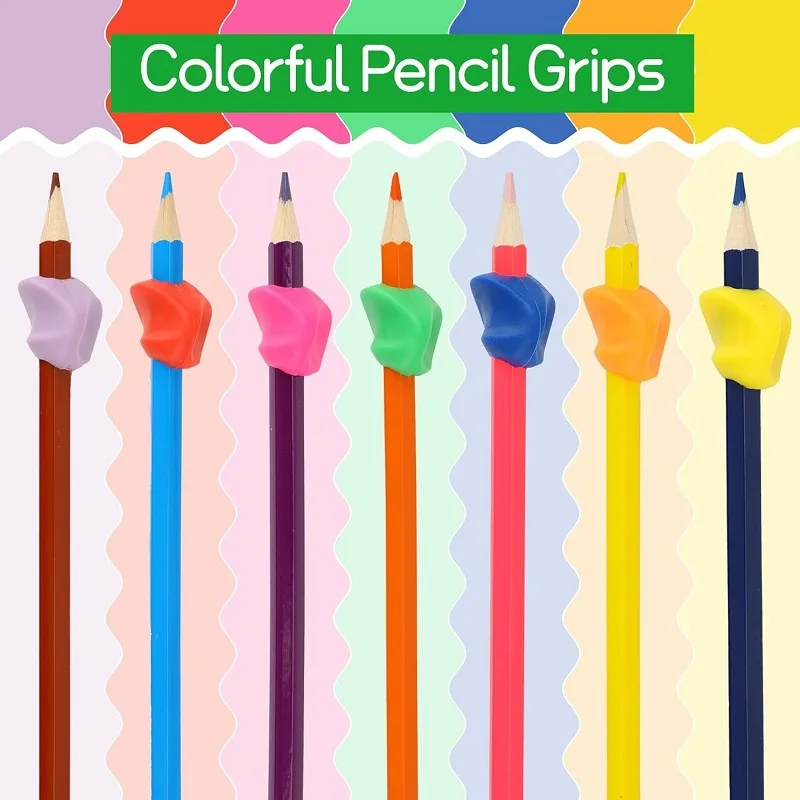 5/10pcs Ergonomic Writing Aid Writing Corrector Grip Pencil Special Pen Holder For Kids Handwriting Pen Holder Correction