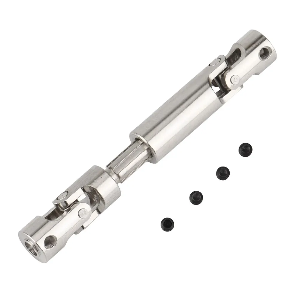 1Pcs Telescopic Metal Universal Drive Shaft Remote Control Car Linkage Shaft Suitable for SCX10 AXIAL 1/10 1/12 1/16 Parts