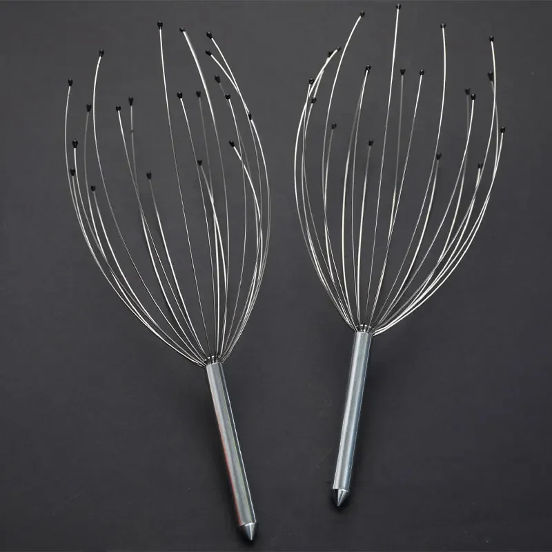 Griffes de Massage pour gratter la tête, masseur de tête de poulpe, grattoir du cuir chevelu, griffe de Massage, petit artefact, extracteur d'extraction d'âme