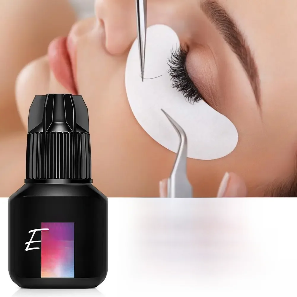 Colle pour faux-cils noirs, séchage rapide en 1 à 2 secondes, adhésif, 5ml