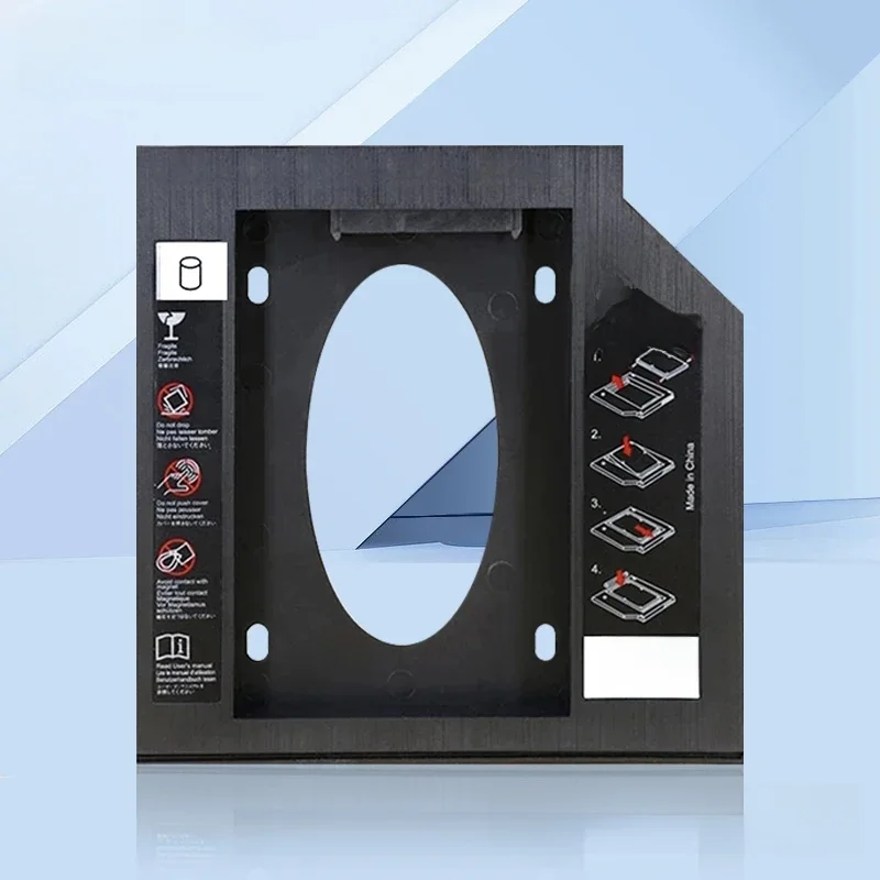 DM DW95 HDD Caddy 9.5mm plastique Optibay SATA 3.0 boîtier de disque dur adaptateur DVD 2.5 SSD 2 to pour ordinateur portable CD-ROM