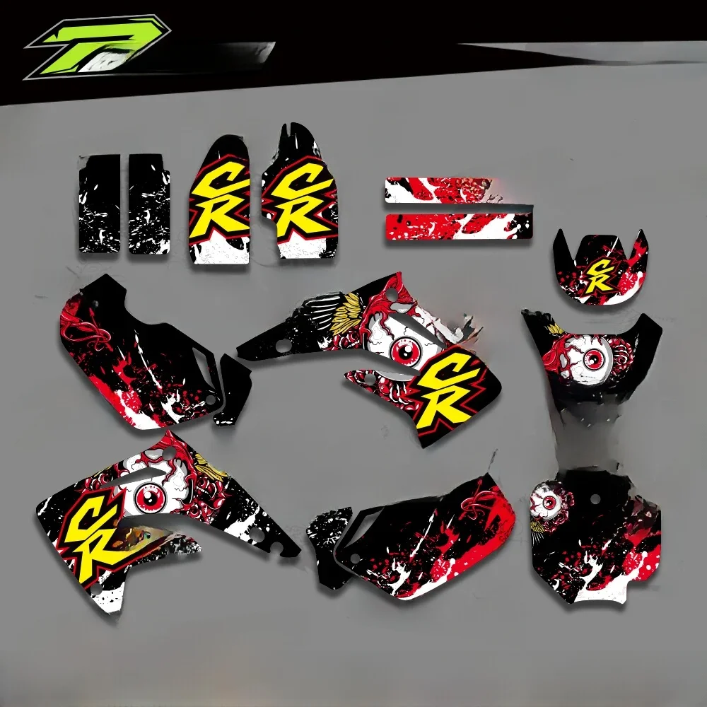 Dla Honda CR 85 CR85 2003-2012 2011 2010 2009 2008 2007 2006 motocykl grafika tło naklejki naklejki dostosuj — 2