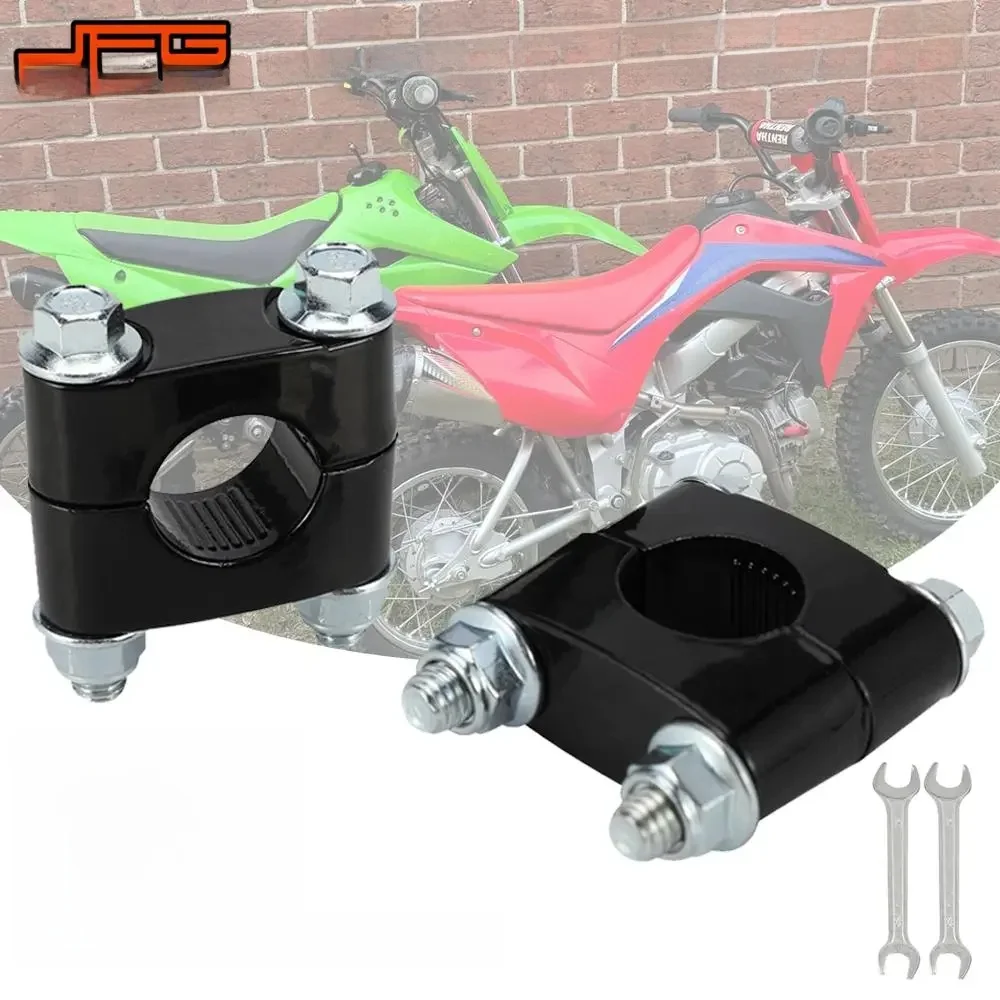 AliExpress JFGRACING CNC Handlebar Riser Motorcycle 22MM Handlebar Universal Clamp Handle Fat Bar Mount Bracket For KTM HONDA Dirt Pit Electric Bike