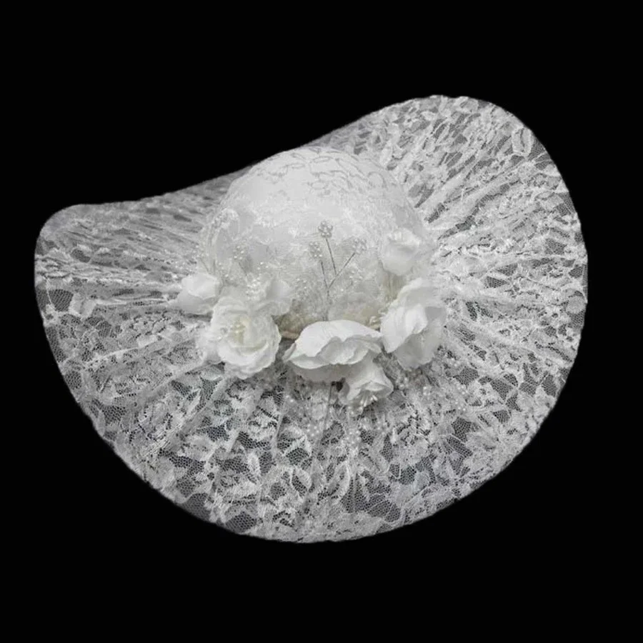 Chapeaux de mariée en dentelle en gros 2026, tocado novia en dentelle, chapeaux de mariage pas chers, voile pour mariée, accessoires de mariage, couvre-chef de mariée