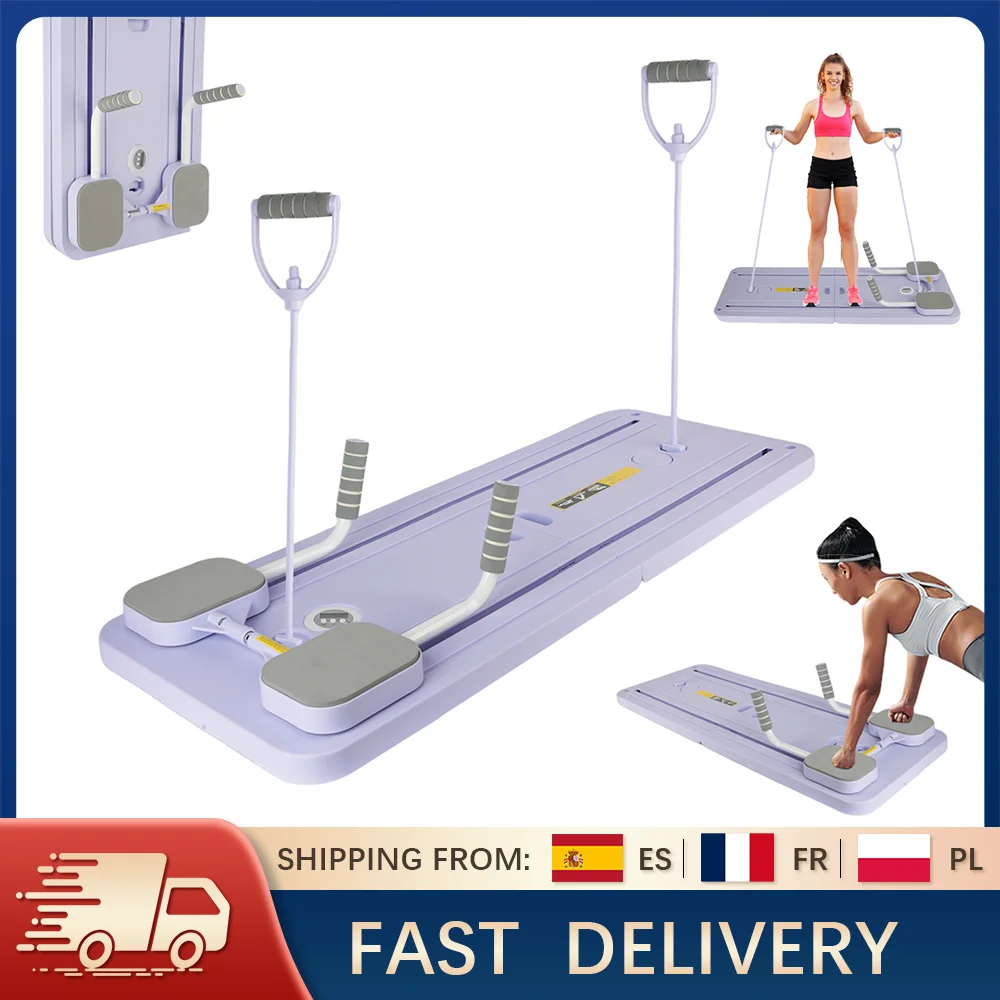 Planche de Fitness multifonctionnelle, planche abdominale pliable, plaque Push Up, Pilates Ab, reformateur, équipement d'entraînement de base de Fitness