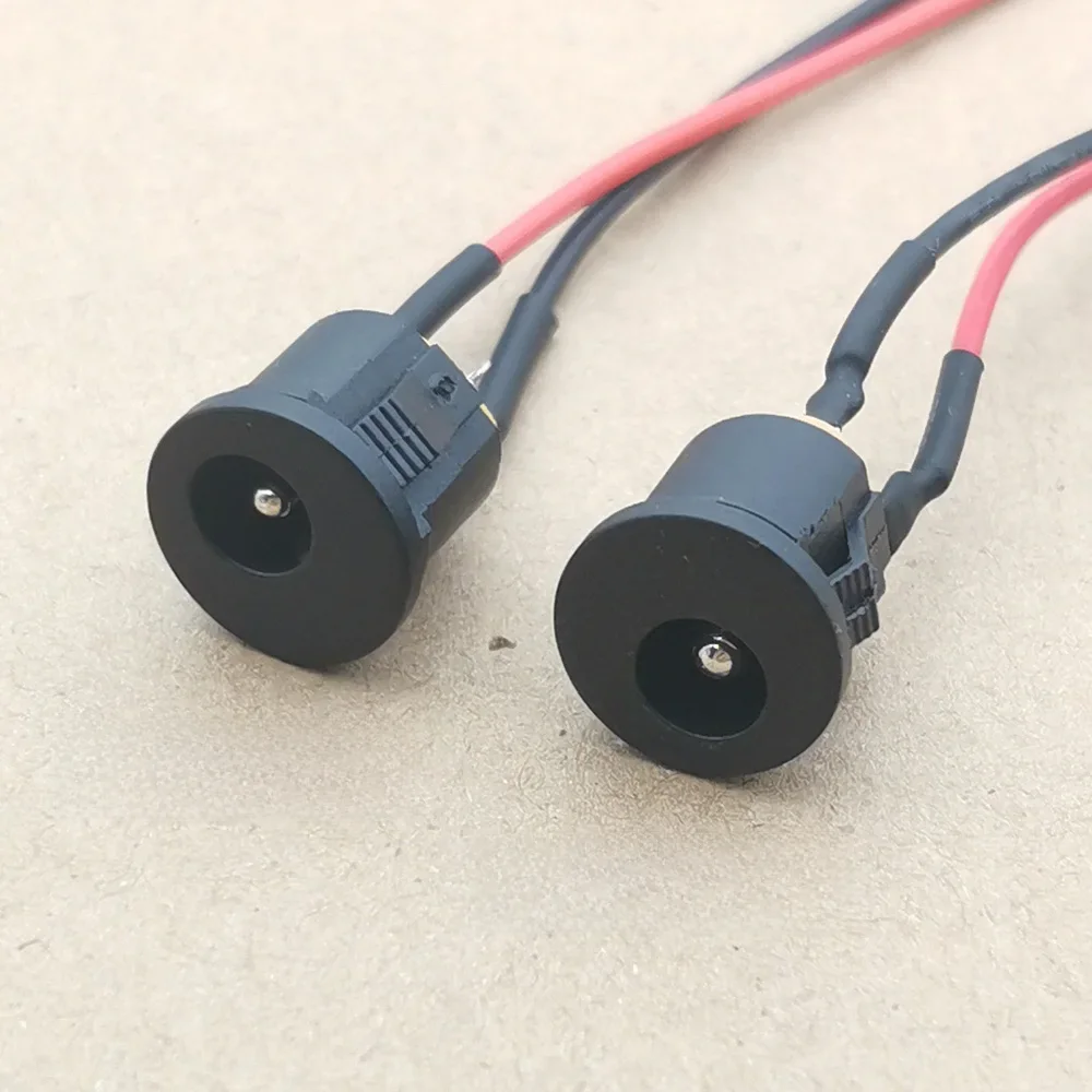 5.5x2.1mm 5.5*2.5mm pratique Type à pression prise de courant cc femelle connecteur de montage sur panneau Port 5.5*2.1/2.5mm