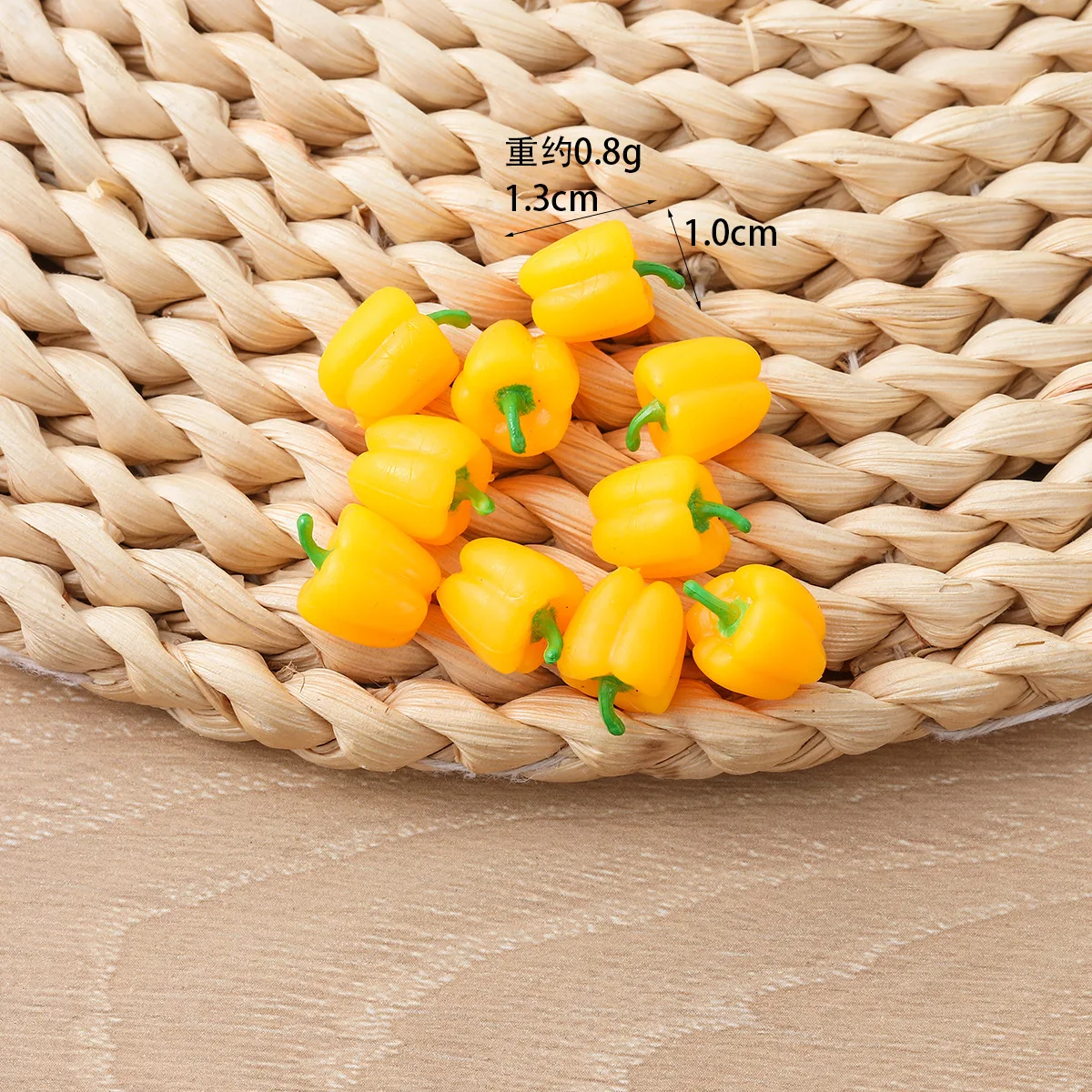 10 Stück Mini Künstliches Gemüse Chili Kohl Edamame Gurke und so weiter – Heimküchen-Dekoration, Feiertagsgeschenk – Detail 5