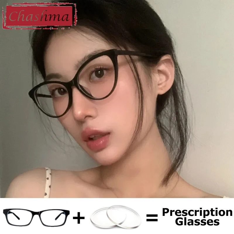 

Chashma Prescription Glasses Women Eyeglasses Frames Cat Eye Ready Eyewear Optical Minus Myopia Brand Design Fashion Trend Gafa