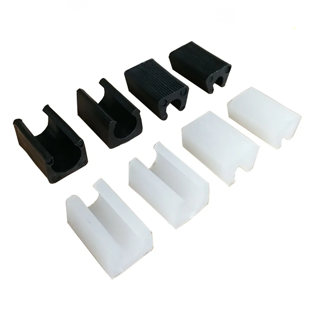 5Pcs Plastic Chair Feet Pads 6/8/10/12/14mm Non-Slip u-type Pipe Clamps Protection Gasket Covers Caps For Chair Furniture