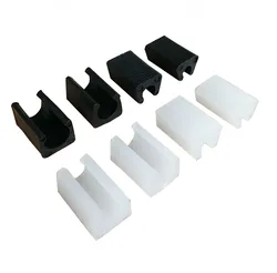 10Pcs Plastic Chair Feet Pads 6/8/10/12/14mm Non-Slip u-type Pipe Clamps Protection Gasket Covers Caps For Chair Furniture