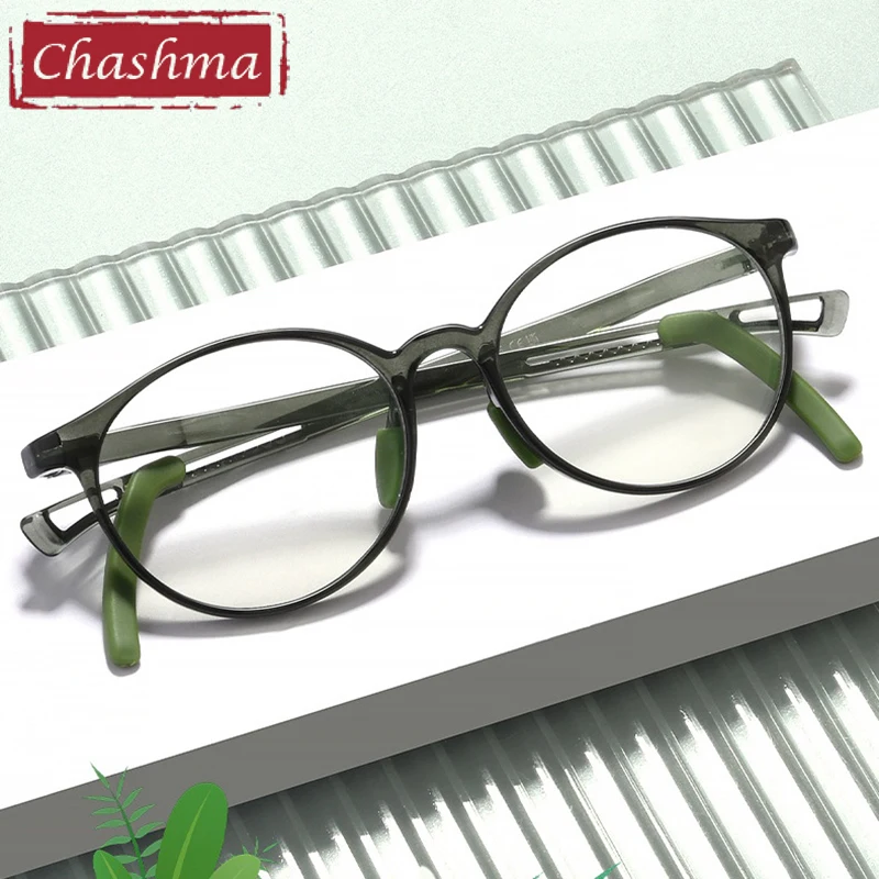 

Chashma Prescription Glasses Kids Round Spectacles Boy Eyeglasses Frames Girls Flexible Light Children Gafas Rubber with Hoops