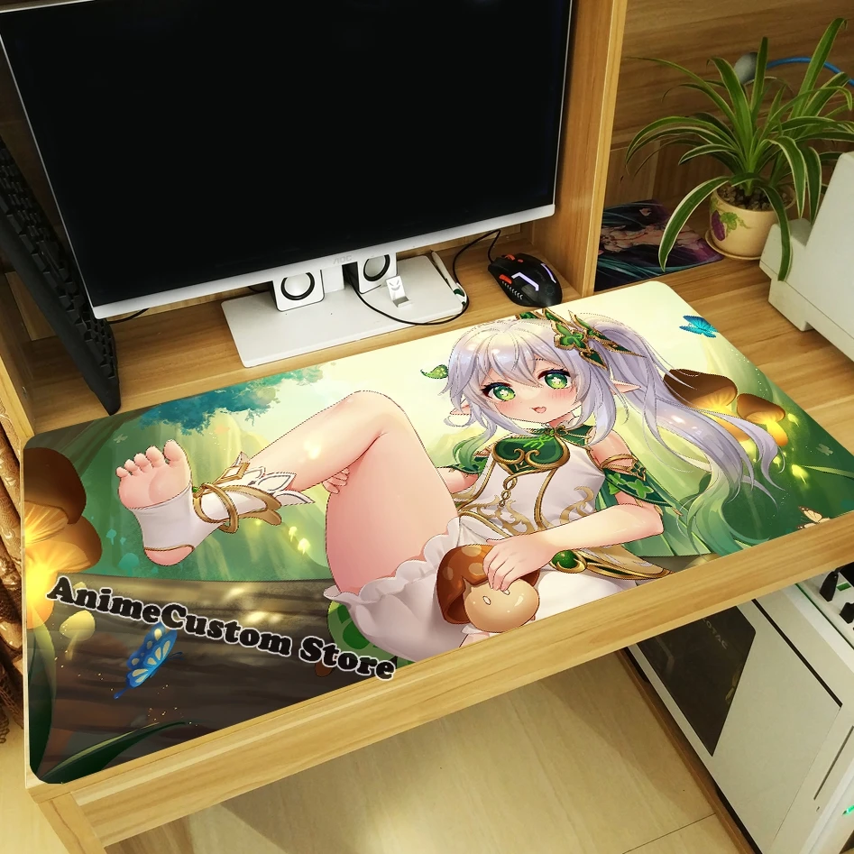 Anime Game Dori Nahida Thicken Anti-slip Mouse Pad Mice Mat Keyboard Mat Otaku Cosplay Large Playmat Xmas Gift