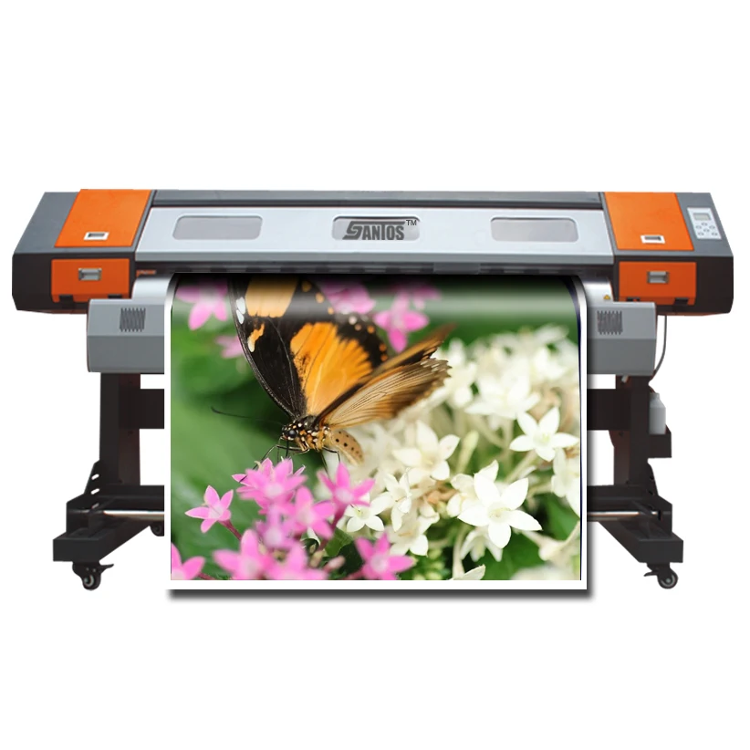 1.6M Flex Banner Vinyl Printer Xp600 With Rip Software Inkjet Eco Solvent Printer Plotter Machine