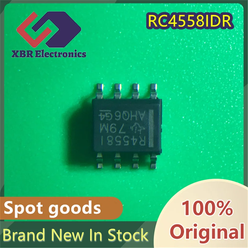 (20/50 pieces) RC4558IDR R4558I SOIC-8 Dual-Channel General Purpose Operational Amplifier Chip Brand New Original Product