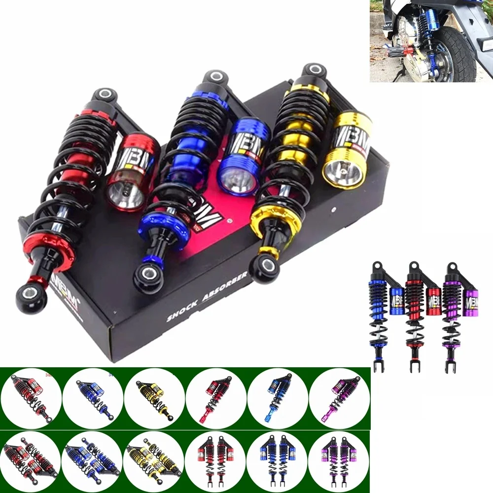 Uniwersalny tylny amortyzator motocyklowy 320 mm 340 mm MBM do skuterów Honda Yamaha Kawasaki Xmax Aerox Dio BWS ATV Quad — zdjęcie 2