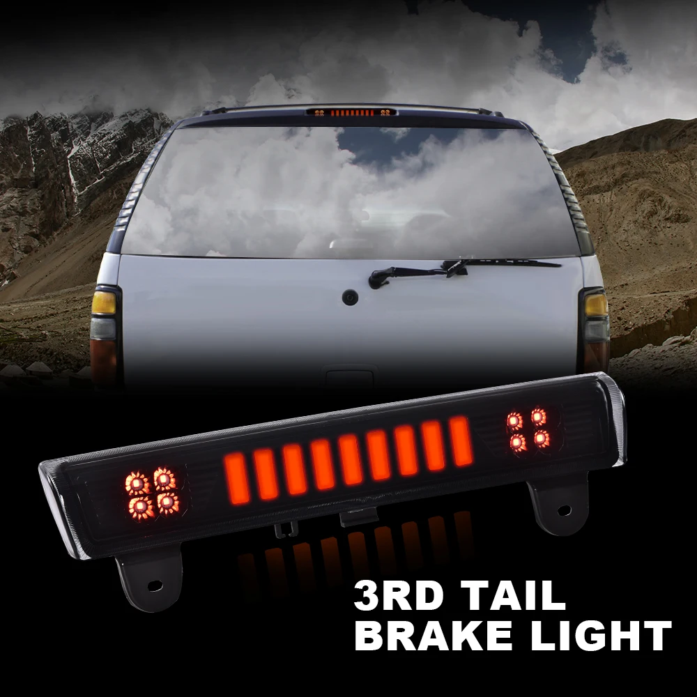 

Светодиодный 3-й стоп-сигнал, грузовая лампа, черный, подходит для Suburban Tahoe Gmc Yukon 00-06, водонепроницаемый, снегозащитный, пылезащитный, автомобильные аксессуары