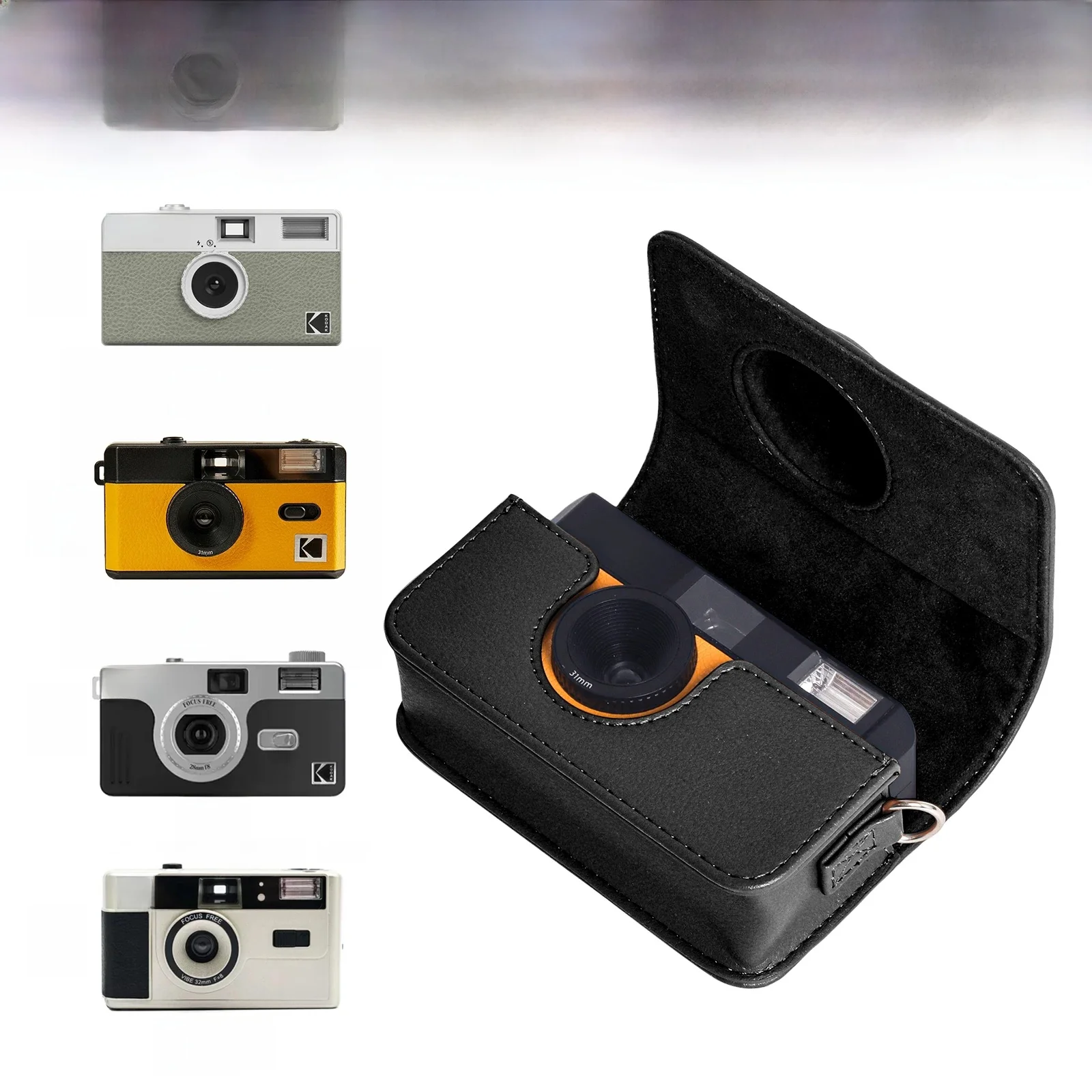Do aparatu KODAK H35 H35N Etui na aparat fotograficzny z ramką Uchwyt do przechowywania Organizer do aparatu Kodak F9 F9S M35 M38 I60 Paper Shoot — zdjęcie produktu 7