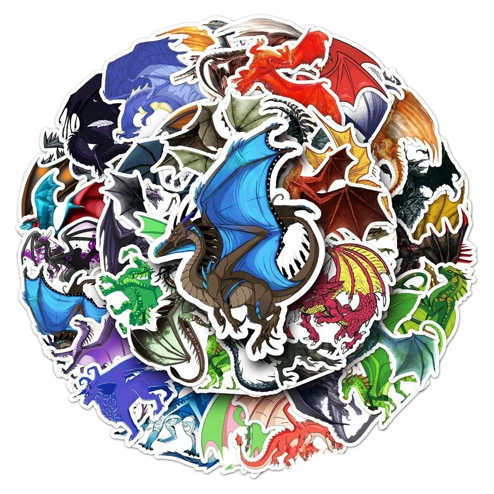 AliExpress 50PCS Cartoon Dragon Cool Animal Creative Graffiti Sticker Bike Skateboard Refrigerator Laptop Water
