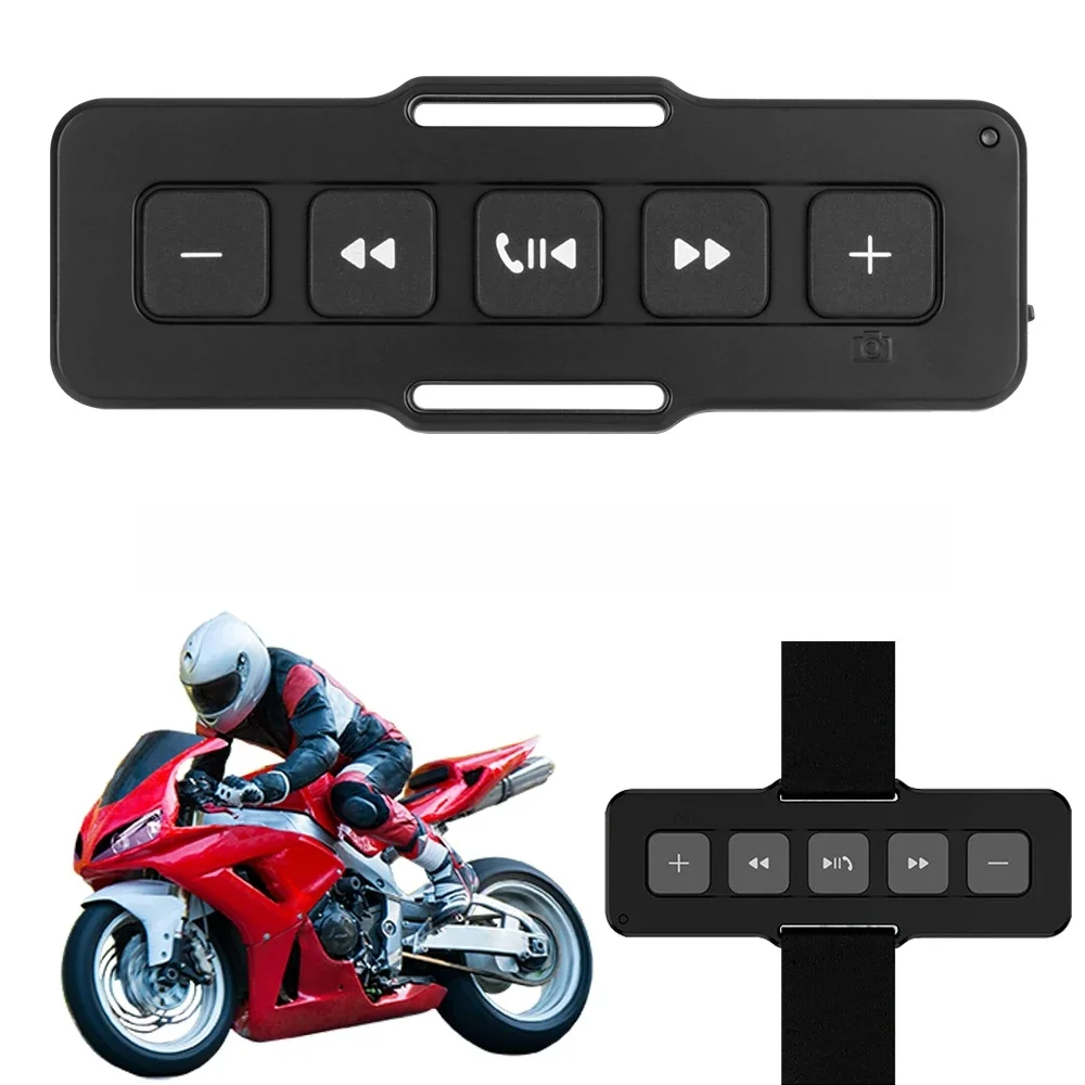 AliExpress Hands-free Calls Motorcycle Remote Controller Bluetooth 5.0 Waterproof Bike Handlebar Media Control For Car Outdoor Sports