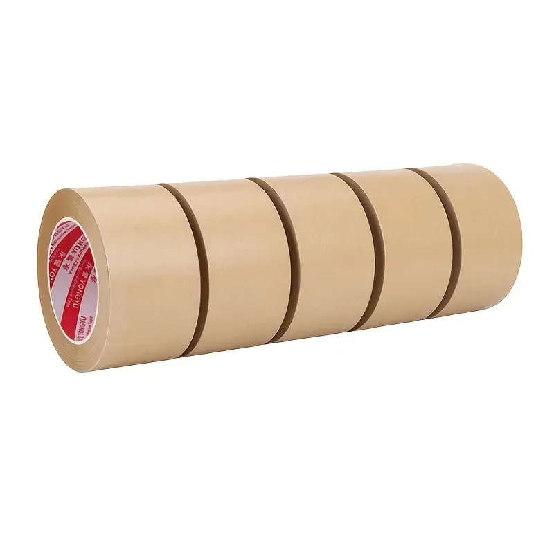 茶色の耐水性、強力な粘着テープ（箱の封緘、梱包、フレームの取り付け用）と、特殊な引き裂き可能な茶色のシールテープ