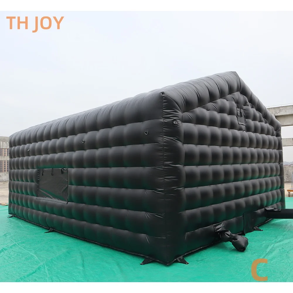 Por navio à porta, boate inflável comercial de PVC, barraca de discoteca inflável ao ar livre personalizada de 7x5m para festa