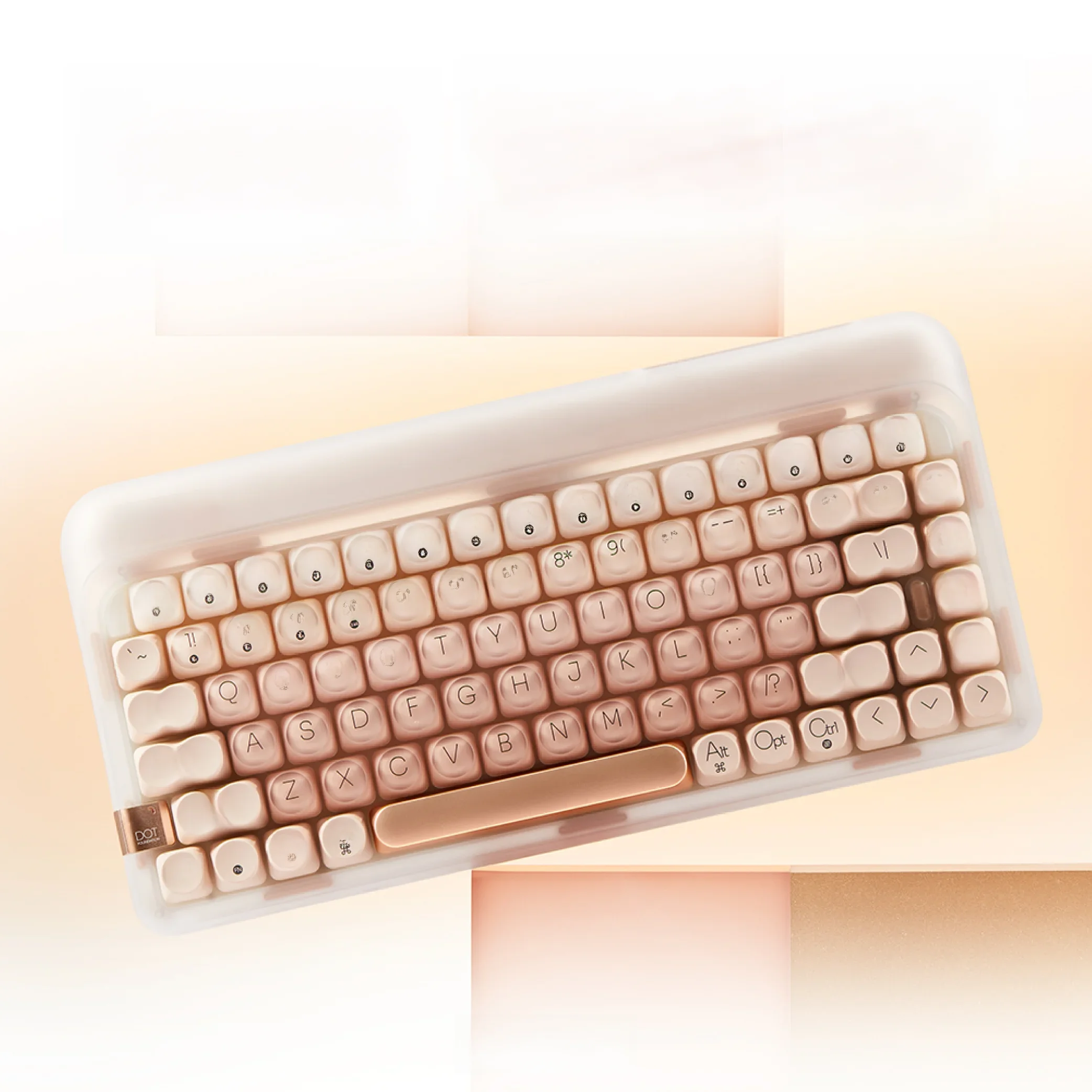 LOFREE DOT "Foundation" Mechanical Keyboard Wireless Bluetooth Three Mode Hot Plug And Gasket Structure Single Optical Keyboard