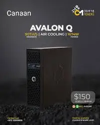 

Машина для майнинга BN 90TH/s Canaan Avalon Q 90TH/s Bitcoin Miner - тихая домашняя машина для майнинга мощностью 1674 Вт