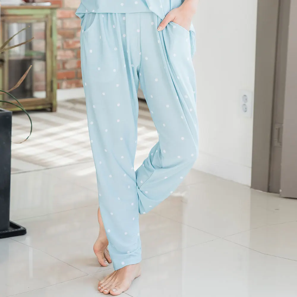 AONE Women's Nature-Made Pajama Set, 3/4 Length Pants, Comfortable Long Pajamas, Cozy Homewear for Women