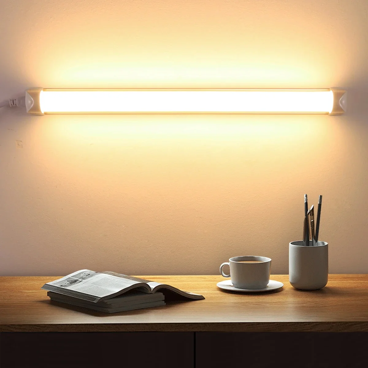 1,64FT 50CM 25W LED-Leuchtstofflampe, energiesparend, 1-6 Stück T8 LED-Röhre für Küche, Esszimmer, Garage, Ladenbeleuchtung, EU/US