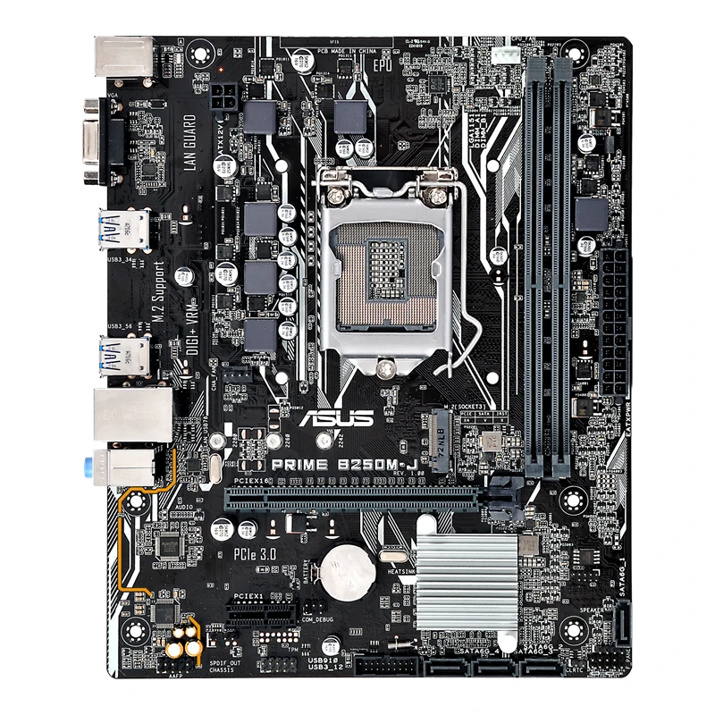 Used Asus PRIME B250M-J Socket LGA 1151 Motherboard Intel B250 DDR4 DIMM Micro ATX