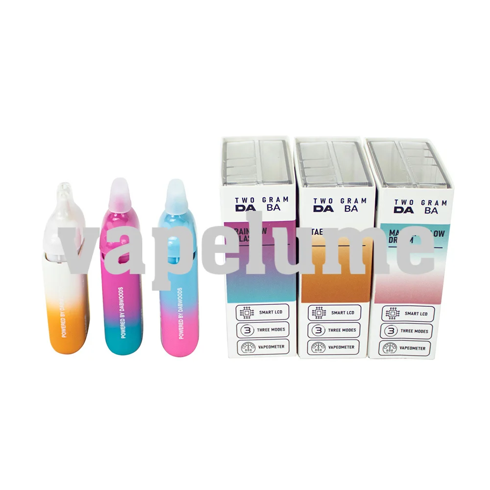 2 مللي مبخر Dabwoods الفارغ USB تهمة Dabbar السجائر الإلكترونية القرون خراطيش بطارية صندوق تخزين أكريليك حاوية الورق مخصص #2