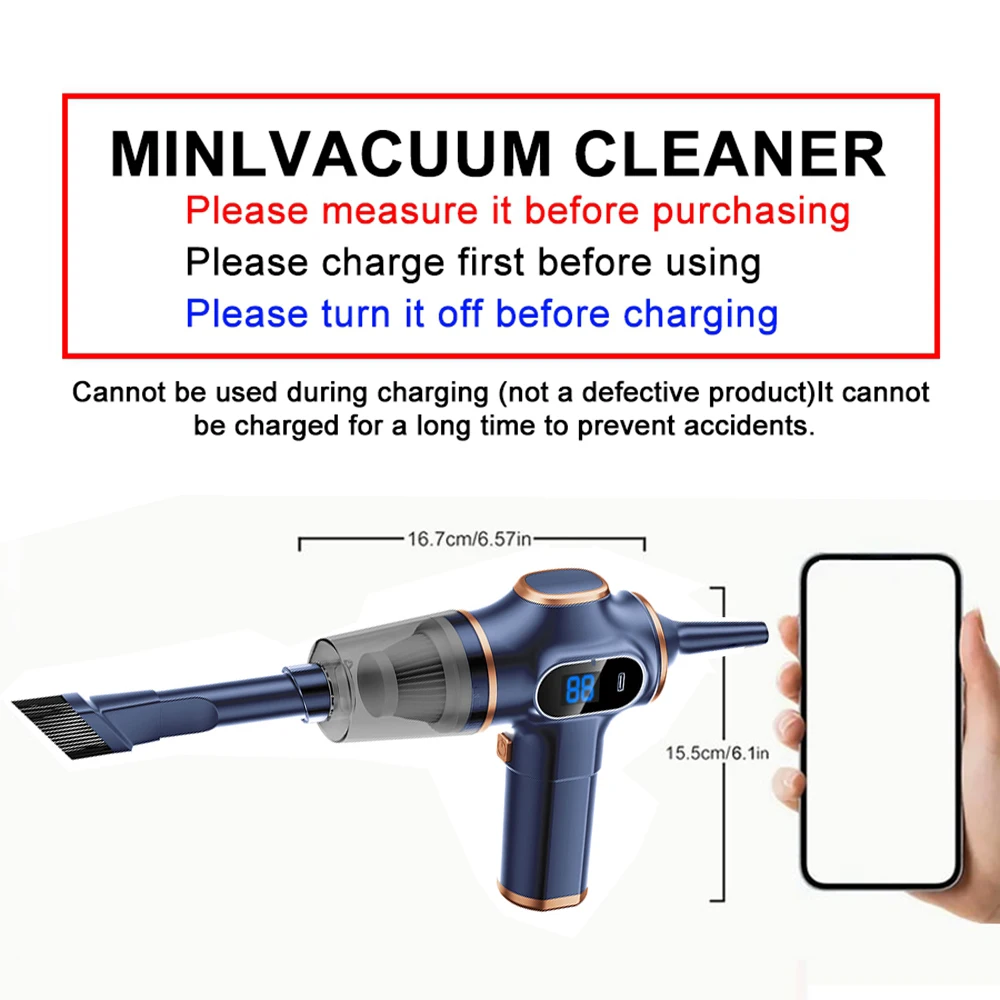 Wireless Portable Car Vacuum Cleaner For Subaru XV Crosstrek,Impreza,Forester,Outback,Legacy,WRX,Legacy Car Vaccum Cleaner