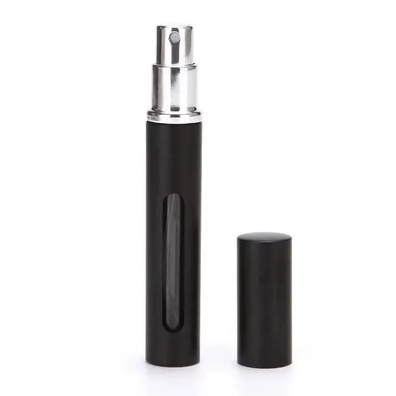 10ml ultra fino spray perfume dispensador visível pequena janela aberta perfume dispensador garrafa