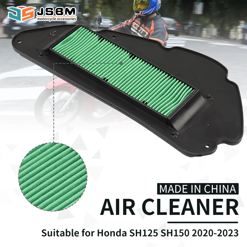 JSBM Motorcycle Accessories Air Cleaner Element for 2020 Honda SH 125 150 2021 2022 2023 SH125i SH150i 17210K0RV00 Air Filter