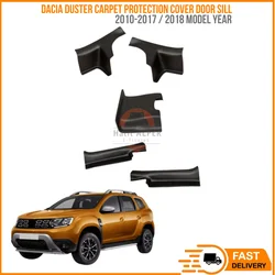 For Refref Dacia Duster Carpet Protection Cover Door Sill Plastic 2010-2017 / 2018 and Above auto accessories-Free Shipping