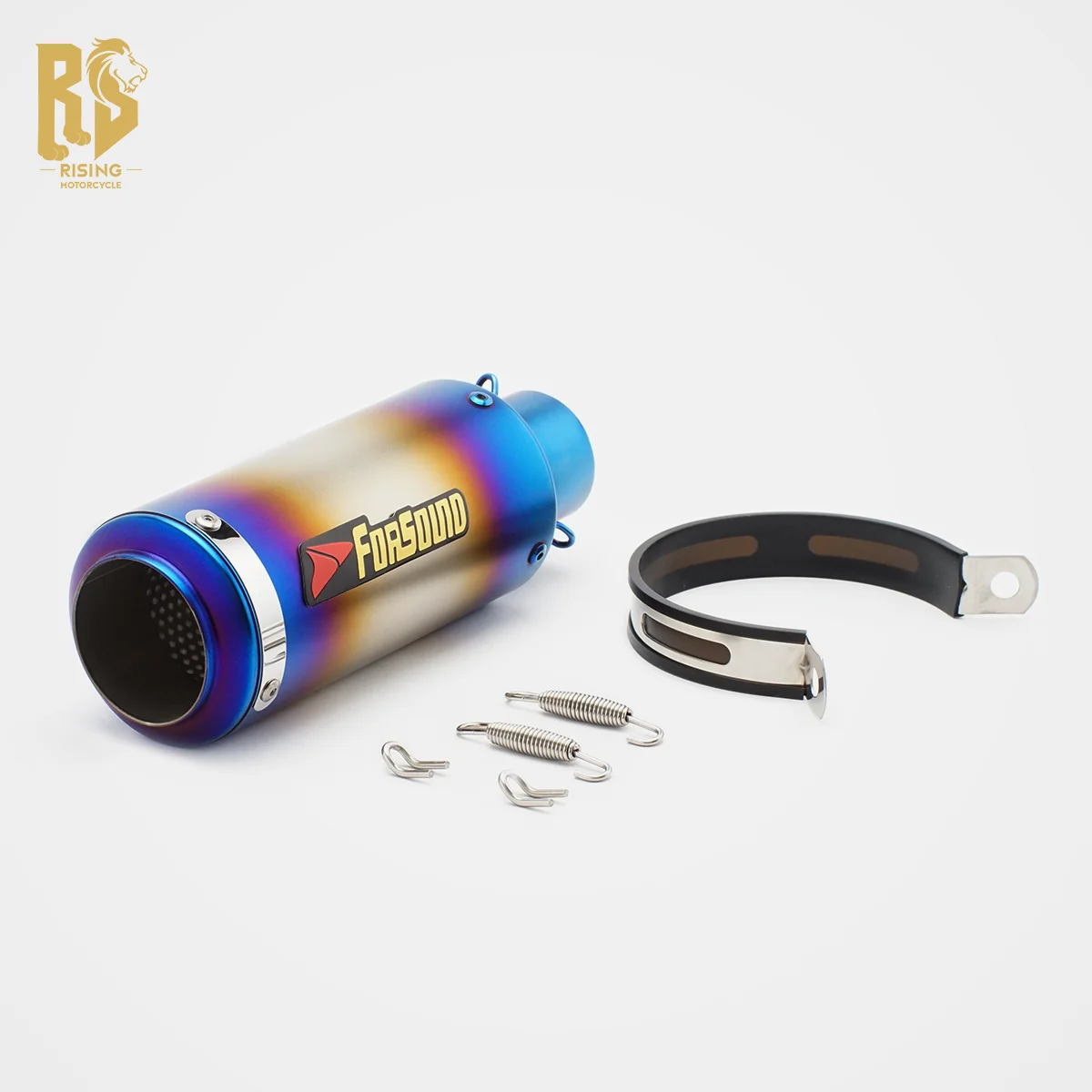 

Motorcycle universal exhaust pipe round nozzle cannon (laser engraved) 51MM caliber HONDA KAWASAKI SUZUKI YAMAHA BMW Aprilia