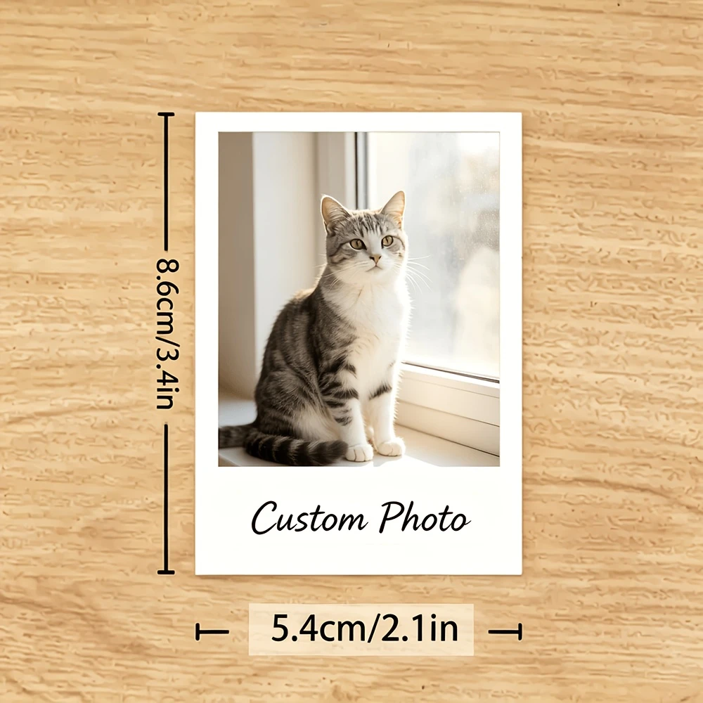 Custom Photo Print Romantic Greeting Commemorative Cards Birthday Holiday Anniversary Gift for Couples Friends Partners